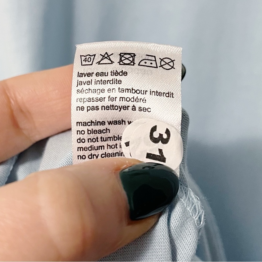 Lacoste Men's Size 8 XXXL Cotton Short Sleeve Tee Shirt Light Blue - Picture 9 of 9